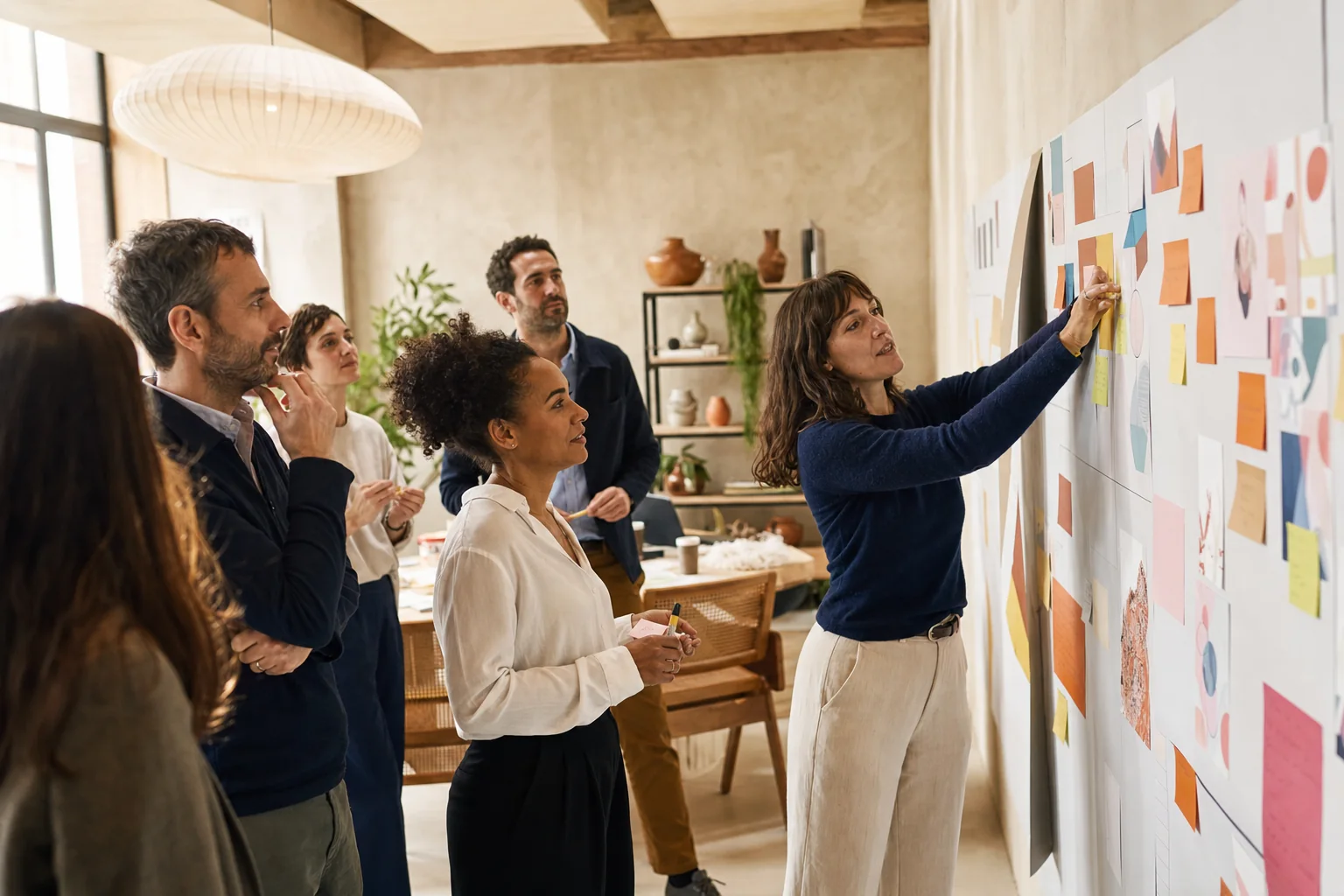 Des professionnels participent à un atelier de transformation