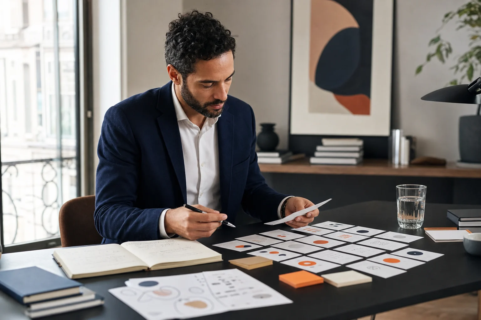 Consultant étudiant ses segments de clientèle